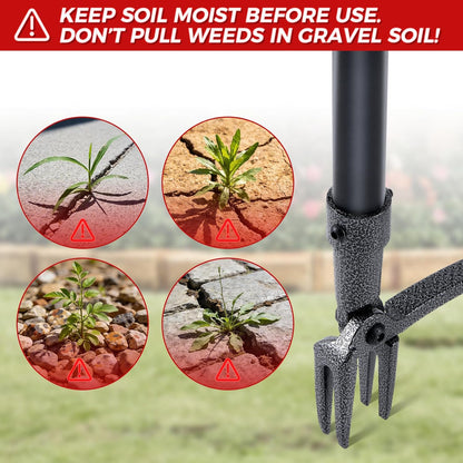 Wessae™ RootLift — Stand-Up Weed Puller